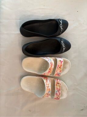 Two pairs of CROCS - size 9
